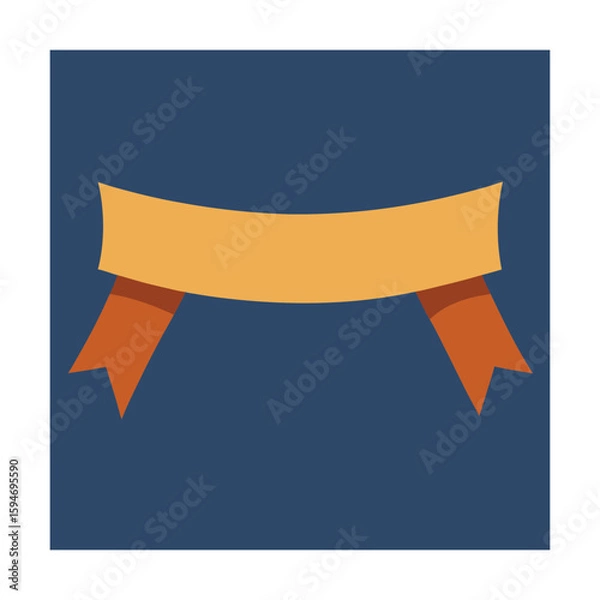 Fototapeta Blank Wooden Award Sash for Custom Text Design