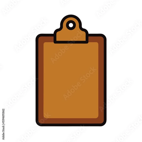 Fototapeta Wooden Clipboard Style Panels for Display Use