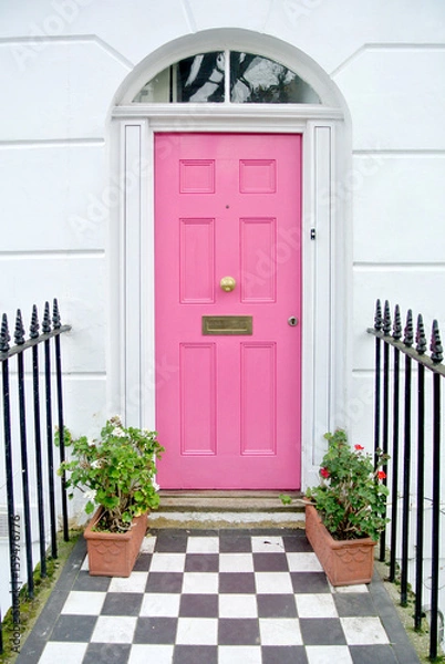 Fototapeta pink door
