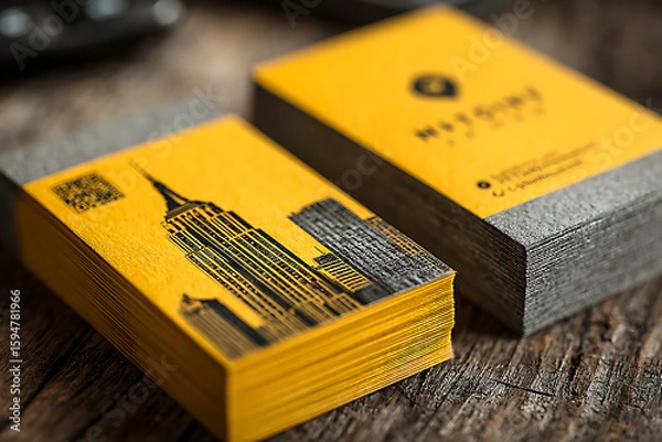 Obraz business card mockup model, theme