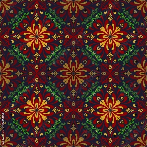 Fototapeta seamless floral pattern