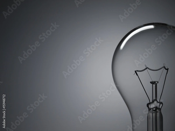 Obraz Bulb light over grey