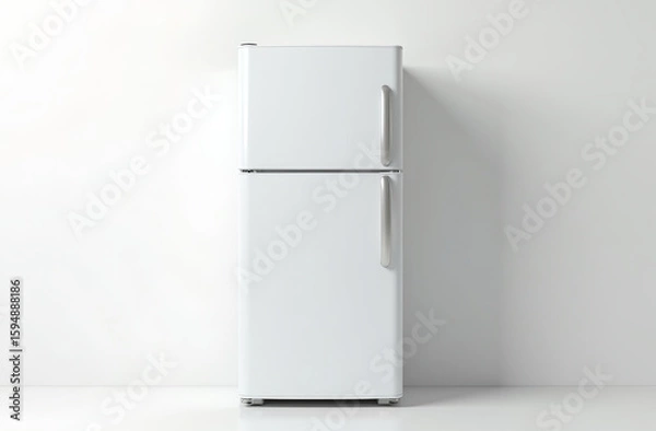 Obraz modern refrigerator isolated on white background