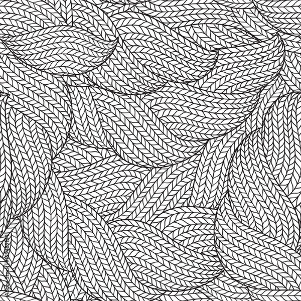 Fototapeta Seamless pattern for coloring book