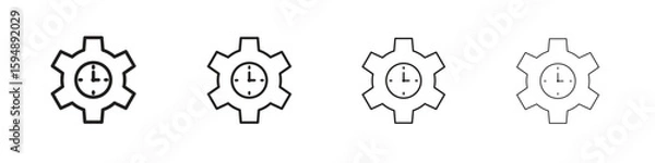 Fototapeta Trendy icon symbols collection. Vector EPS 10