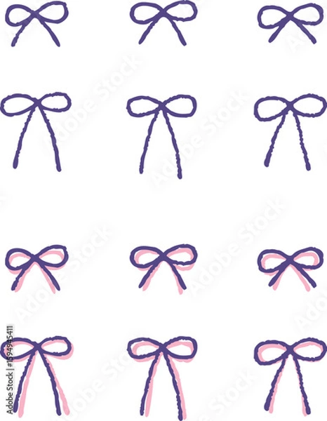 Obraz 手描きのリボン