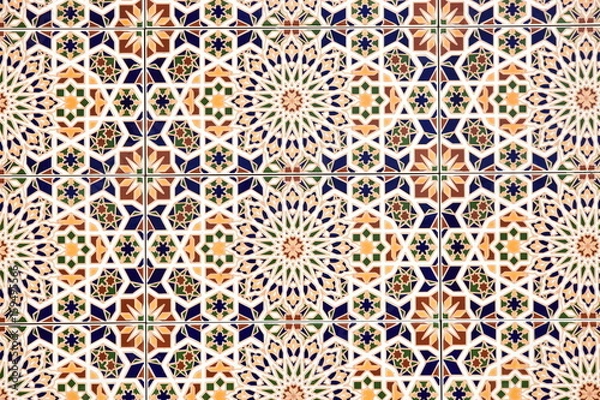 Fototapeta seamless pattern with abstract flowers