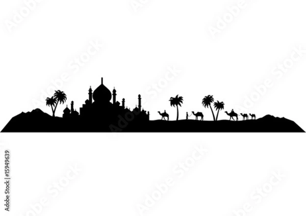 Obraz Orient sylwetka