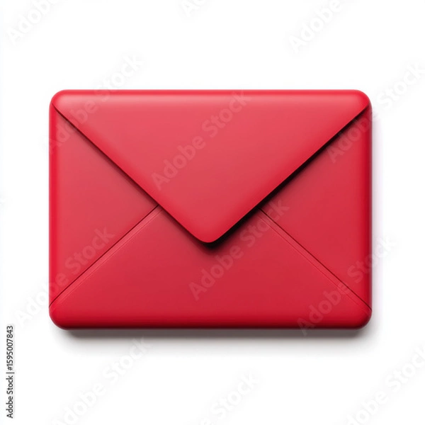 Obraz Email envelope icon on a white background.