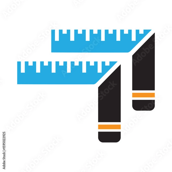 Obraz Ruler, scale, equipment, ruler icon