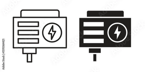 Obraz Generator icon Vector isolated design element. EPS10