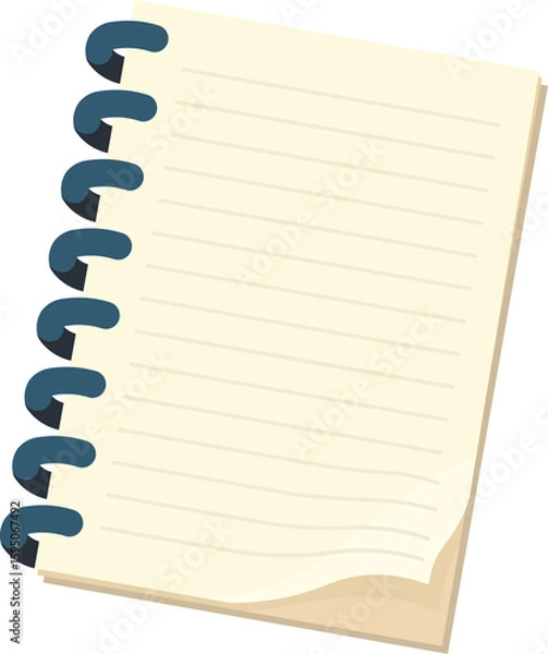 Obraz Spiral notebook with white pages element