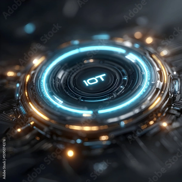 Obraz Futuristic IoT Technology Interface