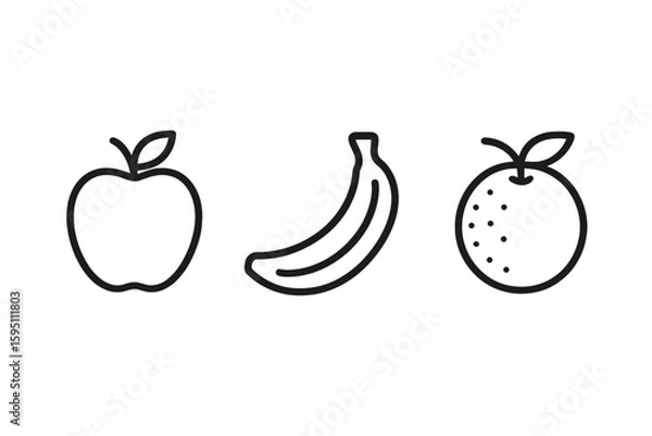 Obraz Out icon : banana perfect icons style isolated transparent