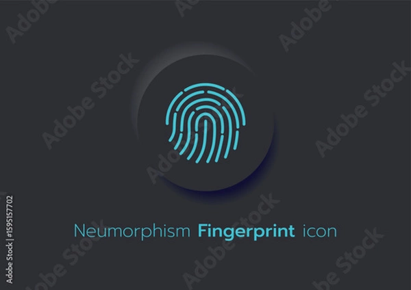 Obraz 3D Neumorphic Soft UI Design. 3D Bottons.