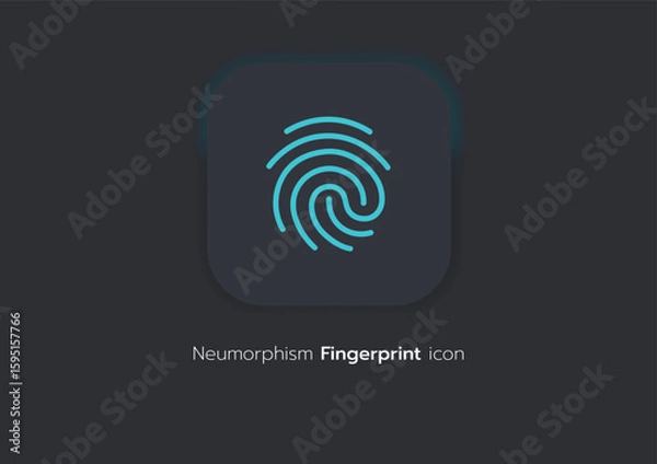 Obraz 3D Neumorphic Soft UI Design. 3D Bottons.