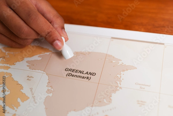 Fototapeta Exploring greenland a journey through maps and geography denmark educational content interactive informative