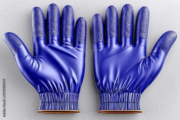 Fototapeta Sterile latex gloves isolated on surface high resolution picture