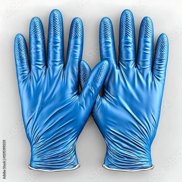 Fototapeta Healthcare disposable gloves ready for use high resolution picture