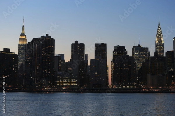 Fototapeta ニューヨーク　マンハッタン都市景