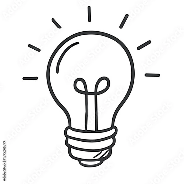 Obraz Idea Bulb icon vector