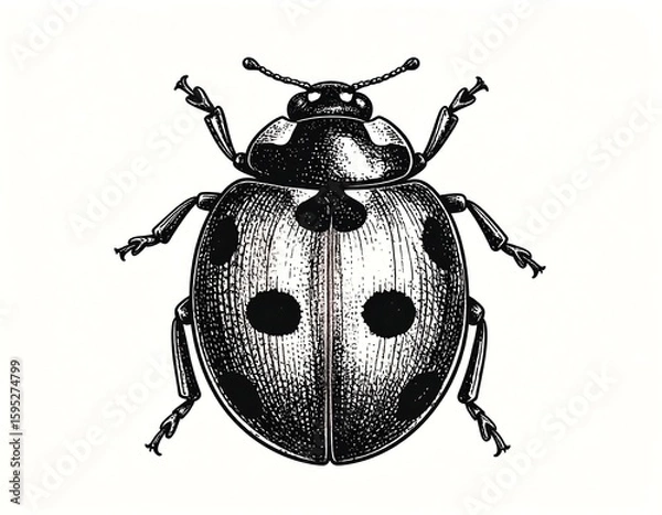 Obraz Detailed ladybug illustration (2)