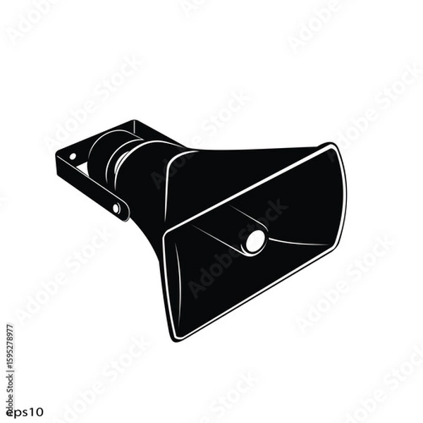 Obraz Mosque loudspeaker vector illustration  design  isolated on white background