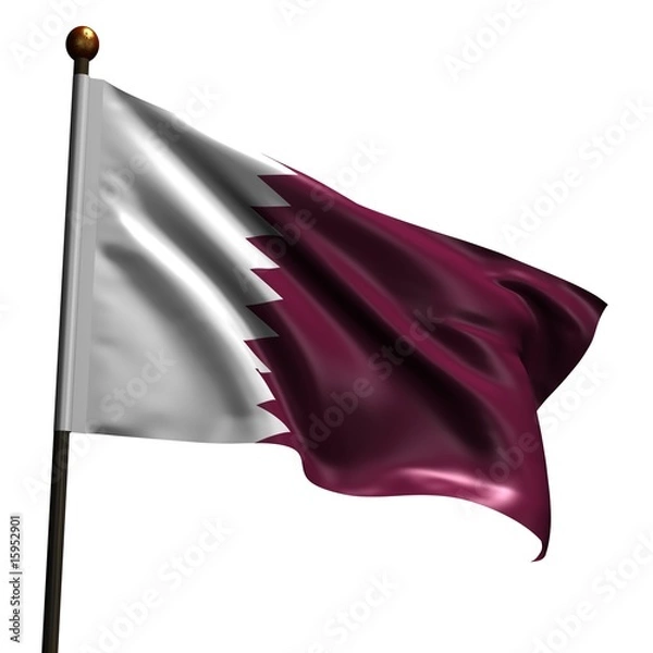 Obraz High resolution flag of Qatar
