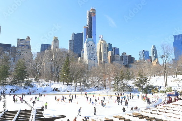 Fototapeta セントラルパーク　雪景色