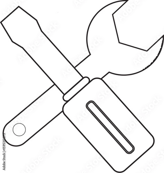 Obraz hammer and screwdriver