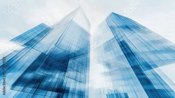 Obraz Abstract skyscrapers architectural design