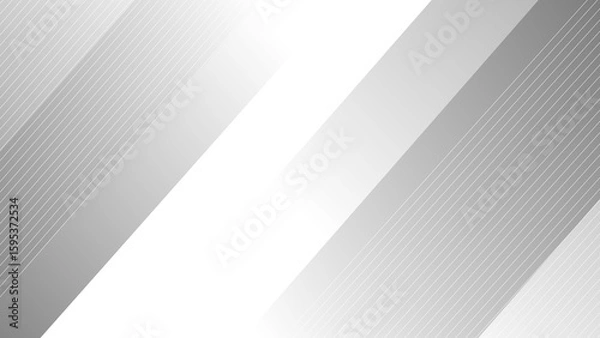 Fototapeta Abstract elegant white and grey background with diagonal lines.
