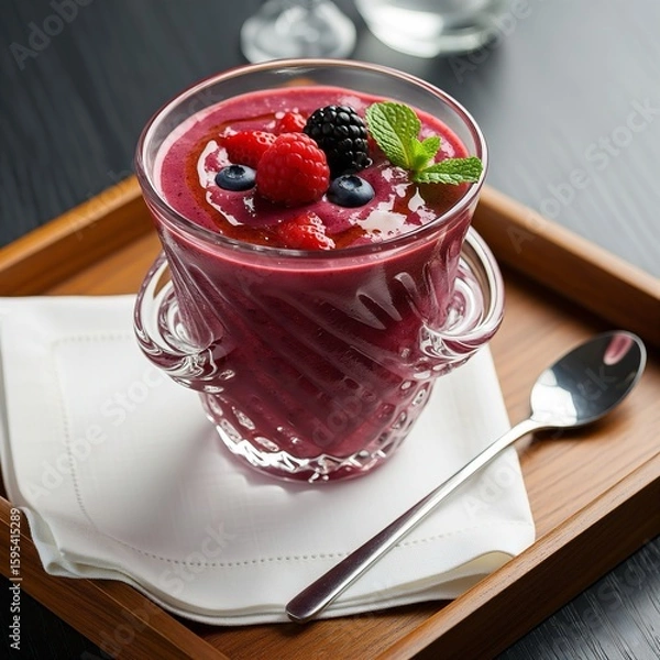 Obraz raspberry and blackberry jam