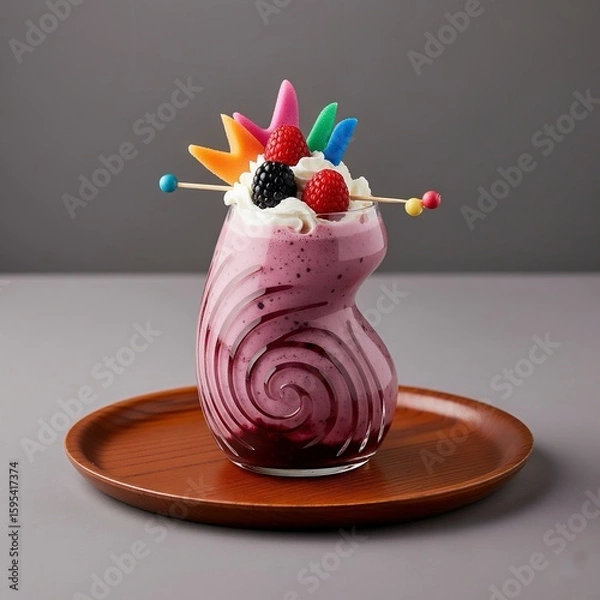 Obraz strawberry ice cream