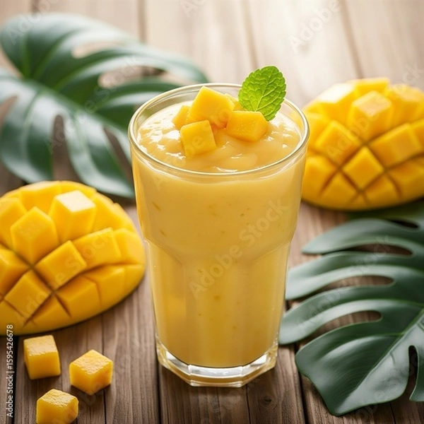 Obraz mango smoothie with mango