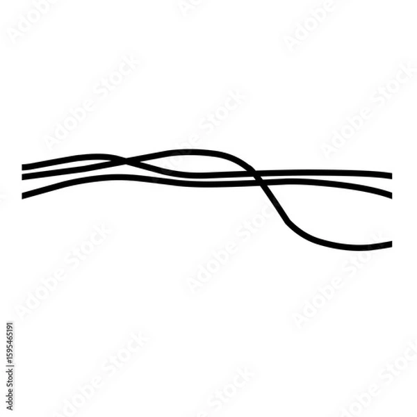 Obraz Realistic electric cable