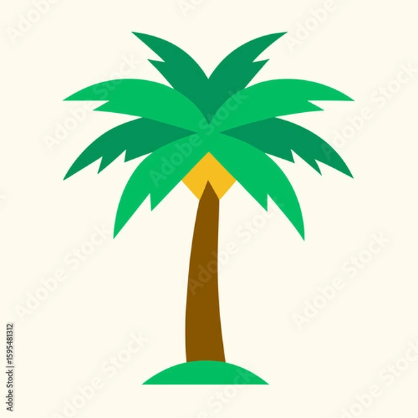 Fototapeta palm tree vector art