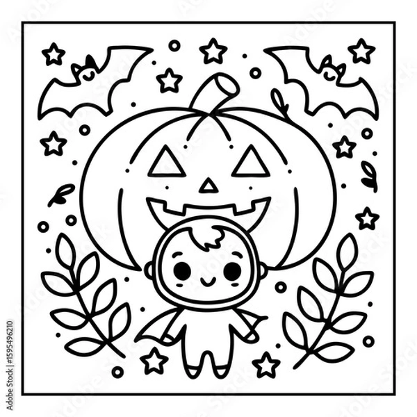 Obraz black and white coloring pages