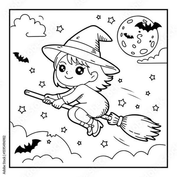 Obraz black and white coloring pages