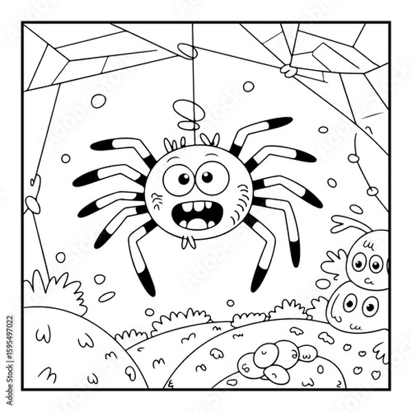 Obraz black and white coloring pages