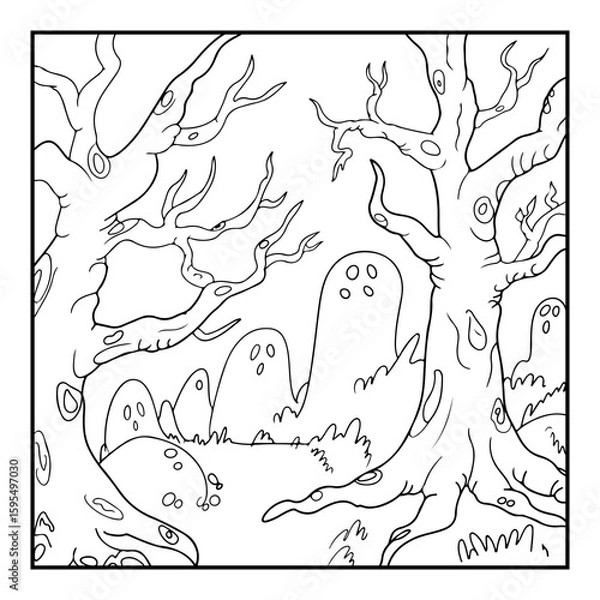 Obraz black and white coloring pages