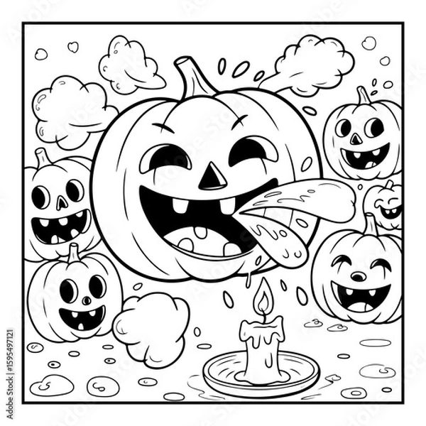 Obraz black and white coloring pages