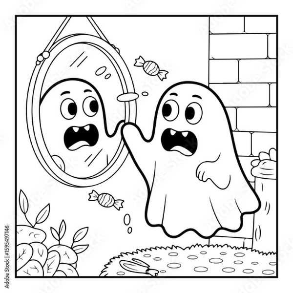 Obraz black and white coloring pages