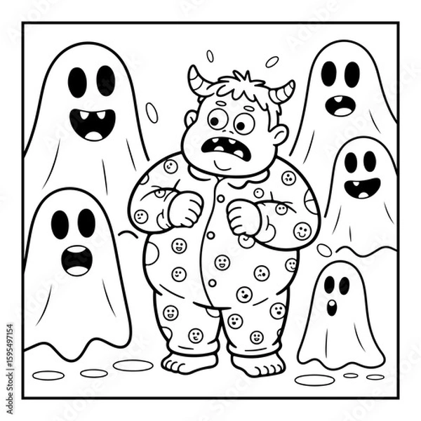 Obraz black and white coloring pages