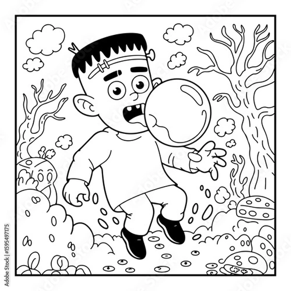 Obraz black and white coloring pages