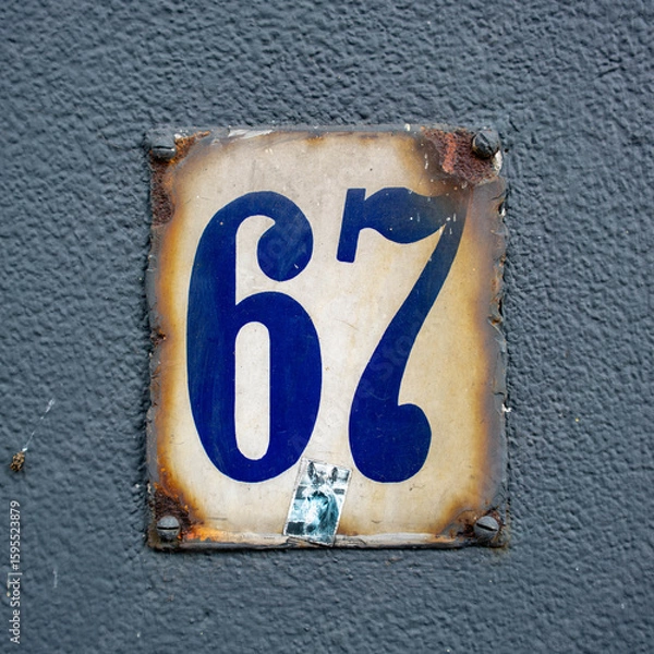 Obraz house number 67
