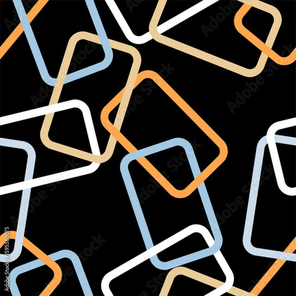 Fototapeta Seamless abstract geometric pattern. Vector Illustration.