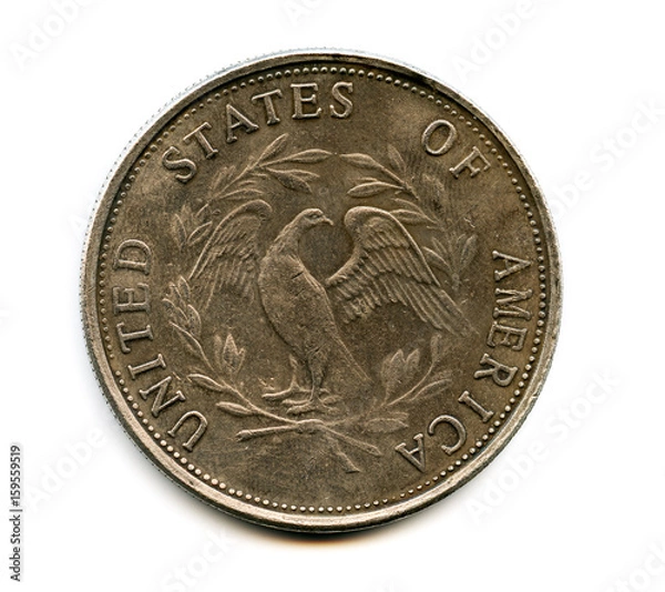 Fototapeta old usa coin