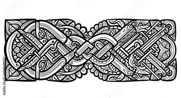 Obraz Ornate Celtic Knot Vector Design