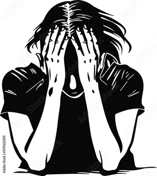 Obraz 스트레스, 두통, 절망